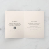 Moderne Aardse Neutrale QR Code Elegante Huwelijk (Binnen)