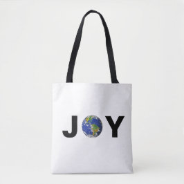 Moderne aardse vreugde tote bag