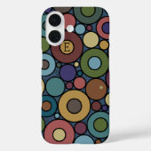 Moderne aardtooncirkels Case-Mate iPhone case (Achterkant)