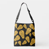 Moderne Aboriginal stam abstract gezichtstatoeagek Crossbody Tas (Achterkant)
