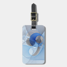 Moderne Abstract Blauw Grijs Fractale Kunst Grafis