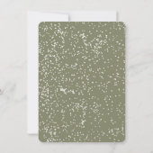 Moderne Abstract Boho Kerstboom Feest Kaart (Achterkant)