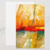 Moderne Abstract-Expressionistische Schilderkunst Briefpapier (Voorkant / Achterkant)