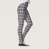 Moderne abstract geometrisch ritme patroon 1281 leggings (Rechts)