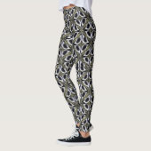 Moderne abstract geometrisch ritme patroon 1282 leggings (Links)
