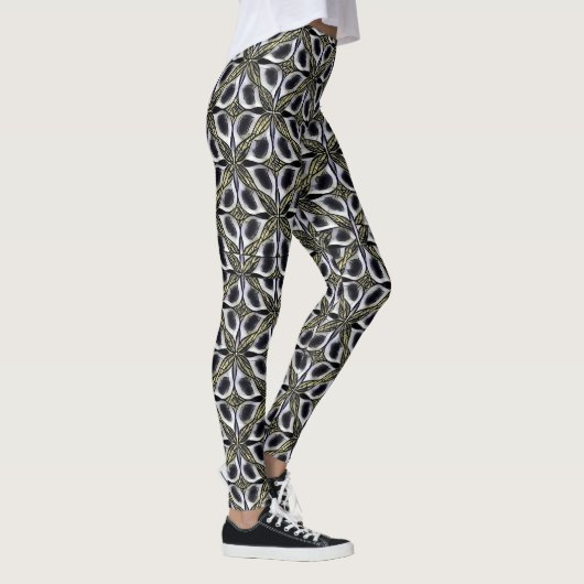 Moderne abstract geometrisch ritme patroon 1282 leggings (Rechts)