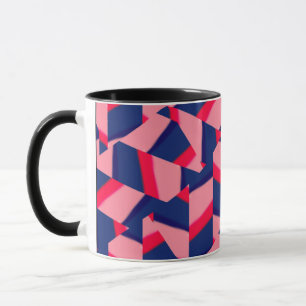 Moderne Abstract Geometrische Patroon Koffiemok Mok