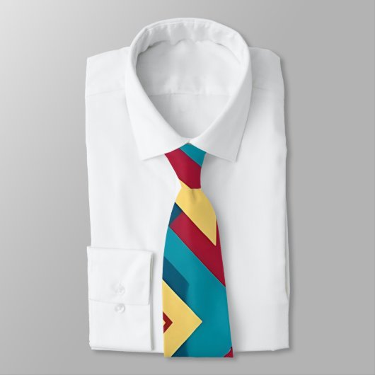 Moderne Abstract Geometrische Stropdas (Gebonden)