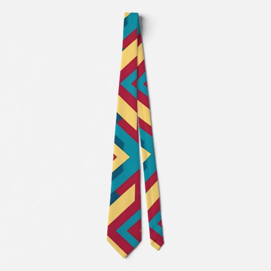 Moderne Abstract Geometrische Stropdas (Voorkant)