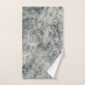 Moderne Abstract Getextureerd Grijs Lavendel Salie Bad Handdoek (Handdoek)