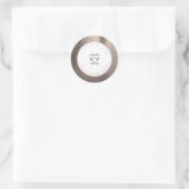 Moderne Abstract Glam Roze Rose Goud Make-up Label (Tas)