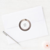 Moderne Abstract Glam Roze Rose Goud Make-up Label (Envelop)