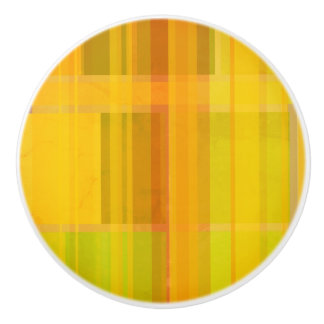 Moderne Abstract | Kleurrijke Citruskleuren Keramische Knop
