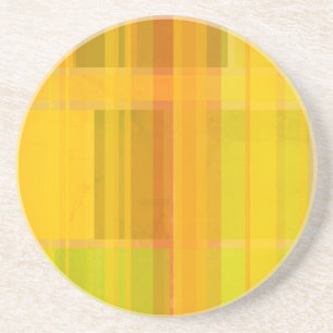 Moderne Abstract Kleurrijke Citruskleuren Zandsteen Onderzetter