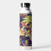 Moderne Abstract Kleurrijke Herfstbladeren Waterfles (Links)