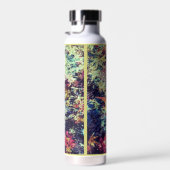 Moderne Abstract Kleurrijke Herfstbladeren Waterfles (Rechts)