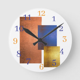 Moderne Abstract Kleurrijke Wandklok Esthetisch