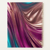 Moderne Abstract-Viva Magenta Turquoise en Gold Planner (Achterkant)