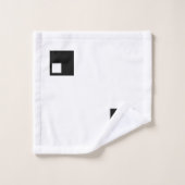 Moderne Abstract Zwart-Wit Geruit Bad Handdoek (Wasdoekje)