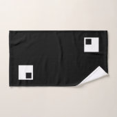 Moderne Abstract Zwart-Wit Geruit Bad Handdoek (Handdoek)