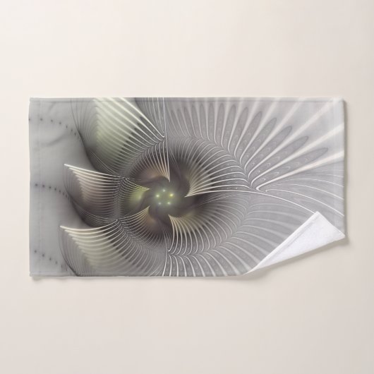 Moderne Abstracte 3D Vorm Fractal Art Bad Handdoek (Handdoek)