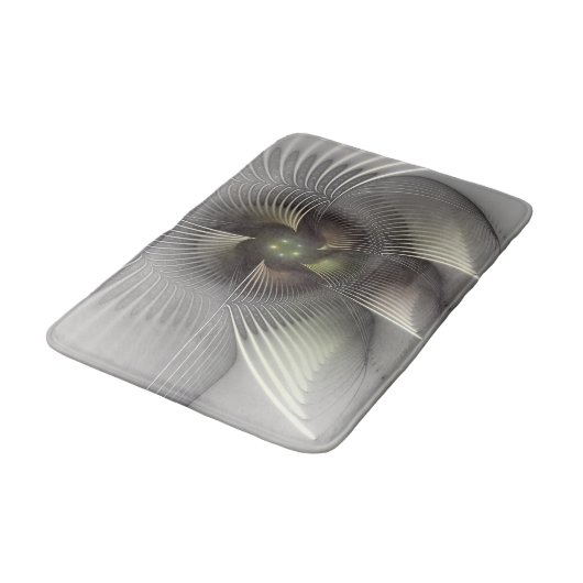 Moderne Abstracte 3D Vorm Fractal Art Badmat (Gekanteld)