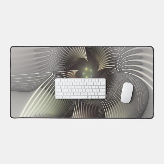 Moderne Abstracte 3D Vorm Fractal Art Bureaumat (Keyboard & Muis)