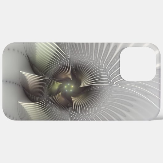 Moderne Abstracte 3D Vorm Fractal Art Case-Mate iPhone Case (Achterkant / Rechts)