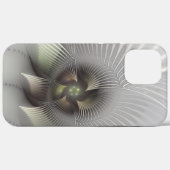Moderne Abstracte 3D Vorm Fractal Art Case-Mate iPhone Case (Achterkant (horizontaal))