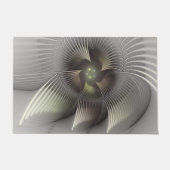Moderne Abstracte 3D Vorm Fractal Art Deurmat (Voorkant)