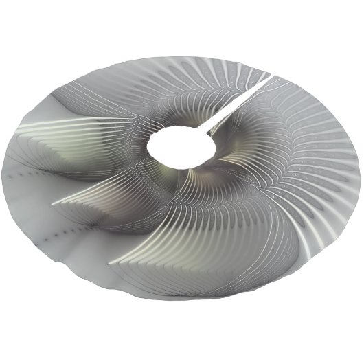 Moderne Abstracte 3D Vorm Fractal Art Kerstboom Rok (Gekanteld)