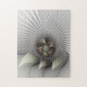 Moderne Abstracte 3D Vorm Fractal Art Legpuzzel (Verticaal)