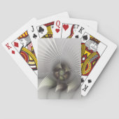 Moderne Abstracte 3D Vorm Fractal Art Pokerkaarten (Achterkant)