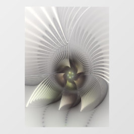Moderne Abstracte 3D Vorm Fractal Art Raamsticker
