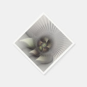 Moderne Abstracte 3D Vorm Fractal Art Servet (Hoek)