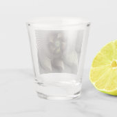 Moderne Abstracte 3D Vorm Fractal Art Shot Glas (Achterkant)