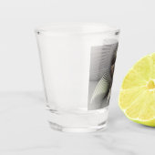 Moderne Abstracte 3D Vorm Fractal Art Shot Glas (Links)