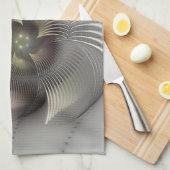 Moderne Abstracte 3D Vorm Fractal Art Theedoek (Quarter Fold)