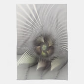 Moderne Abstracte 3D Vorm Fractal Art Theedoek (Verticaal)