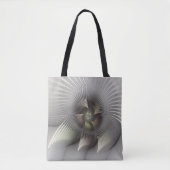 Moderne Abstracte 3D Vorm Fractal Art Tote Bag (Voorkant)