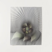 Moderne Abstracte 3D Vorm Fractal Art Wandkleed (Voorkant)