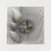 Moderne Abstracte 3D Vorm Fractal Art Wandkleed (Voorkant (horizontaal))