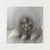 Moderne Abstracte 3D Vorm Fractal Art Wandkleed (Voorkant)