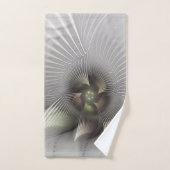 Moderne Abstracte 3D Vorm Fractale Kunst Bad Handdoek (Handdoek)