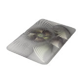 Moderne Abstracte 3D Vorm Fractale Kunst Badmat (Gekanteld)