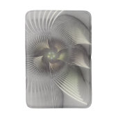 Moderne Abstracte 3D Vorm Fractale Kunst Badmat (Voorkant Verticaal)