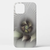 Moderne Abstracte 3D Vorm Fractale Kunst Case-Mate iPhone Case (Achterkant)