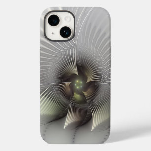 Moderne Abstracte 3D Vorm Fractale Kunst Case-Mate iPhone 14 Hoesje