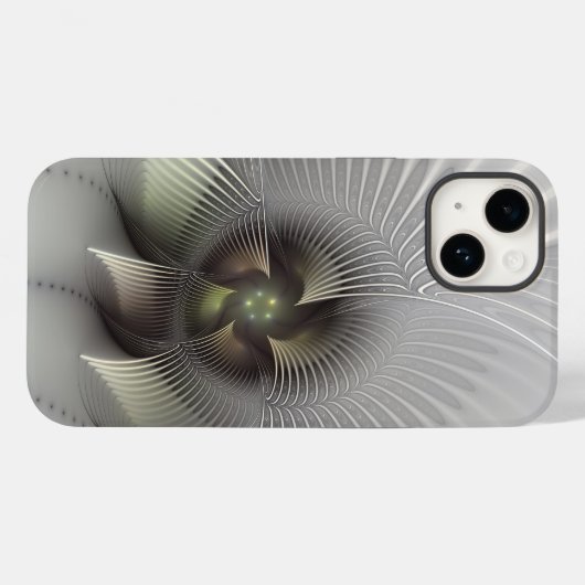 Moderne Abstracte 3D Vorm Fractale Kunst Case-Mate iPhone Case (Achterkant (horizontaal))