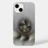 Moderne Abstracte 3D Vorm Fractale Kunst Case-Mate iPhone Case (Achterkant)